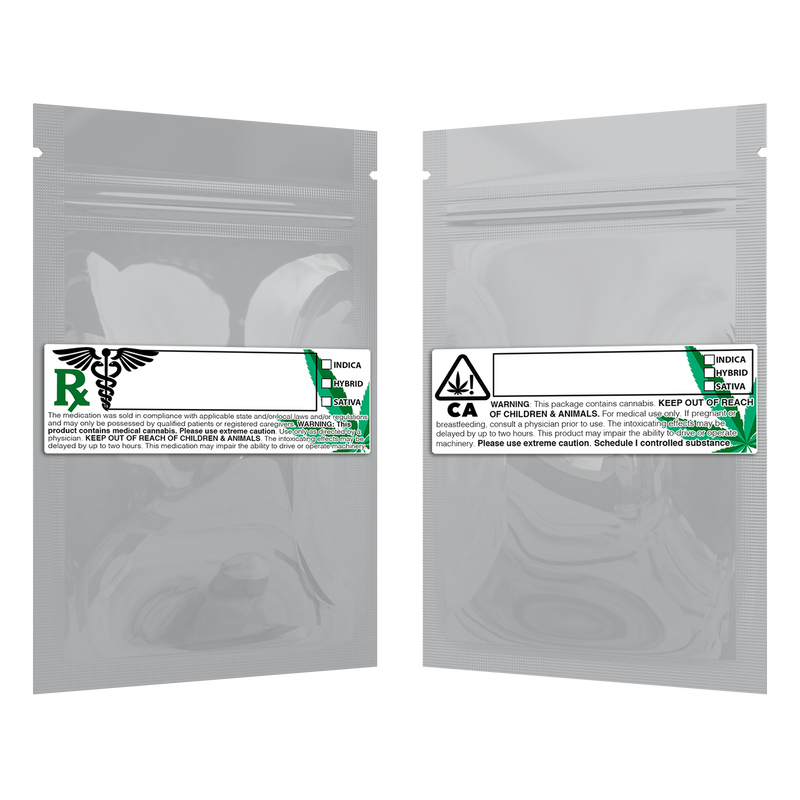 Gloss White Opaque Dragon Chewer 1 gram one g smell proof mylar bags by HIGHLOCK. Best thick wholesale bulk dispensary custom child resistant packaging 420 barrier bags tamper evident resealable large food storage 3 x 4.5 pouch gusset usa cheap small custom labels stickers strain rx generic California cali