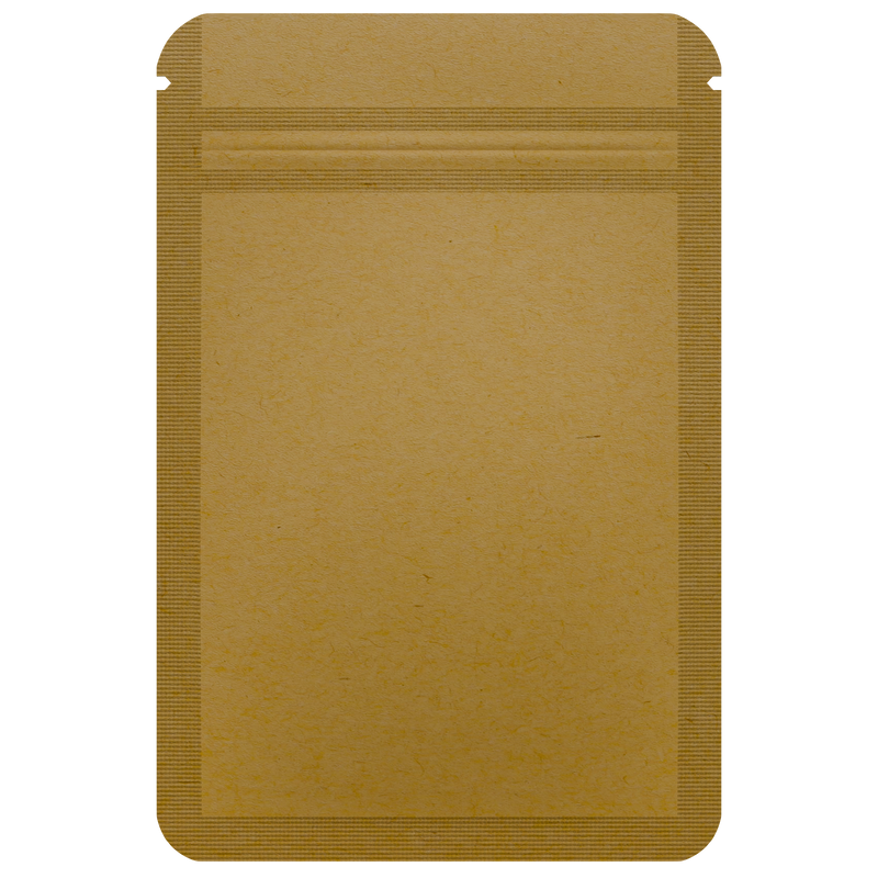 Kraft Paper Vista Clear Dragon Chewer 1 gram one g smell proof mylar bags by HIGHLOCK. Best thick wholesale bulk dispensary custom child resistant packaging 420 barrier bags tamper evident resealable large food storage heat sealable 3 x 4.5 100 pack