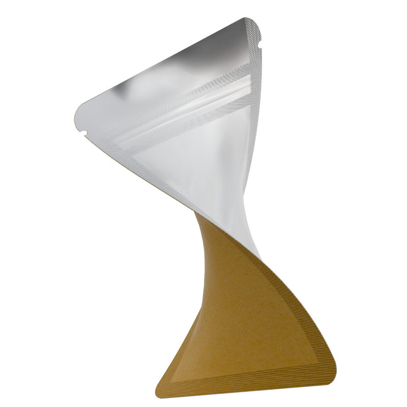 Kraft Paper Vista Clear Translucent Transparent Dragon Chewer 1 gram one g smell proof mylar bags by HIGHLOCK. Best thick wholesale bulk dispensary custom child resistant packaging 420 barrier bags tamper evident resealable large food storage near me nearby 3 x 4.5 small 100 pack