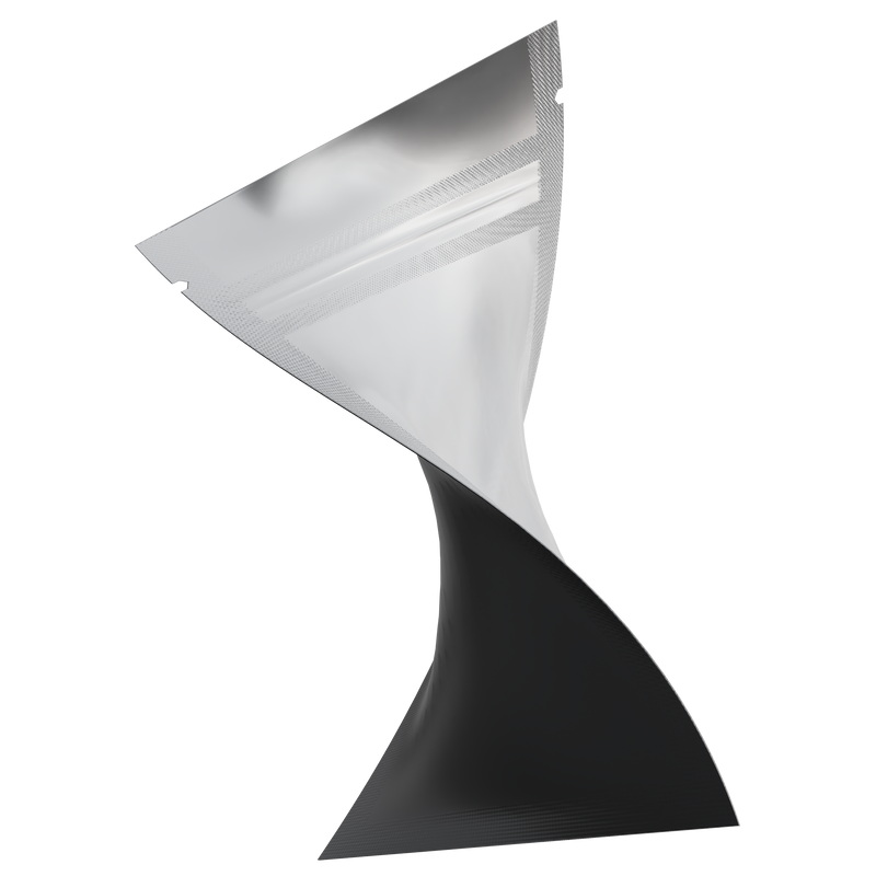 Matte Black Vista Clear Translucent Transparent Dragon Chewer 1 gram one g smell proof mylar bags by HIGHLOCK. Best thick wholesale bulk dispensary custom child resistant packaging 420 barrier bags tamper evident resealable large food storage near me nearby 3 x 4.5 small 100 pack