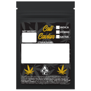 Matte Black Opaque Dragon Chewer 1 gram one g smell proof mylar bags by HIGHLOCK. Best thick wholesale bulk dispensary custom child resistant packaging 420 barrier bags tamper evident resealable large food storage baggies 3 x 4.5 custom labels stickers strain designer