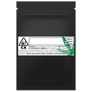 Matte Black Opaque Dragon Chewer 1 gram one g smell proof mylar bags by HIGHLOCK. Best thick wholesale bulk dispensary custom child resistant packaging 420 barrier bags tamper evident resealable large food storage baggies 3 x 4.5 custom labels stickers strain rx generic California cali