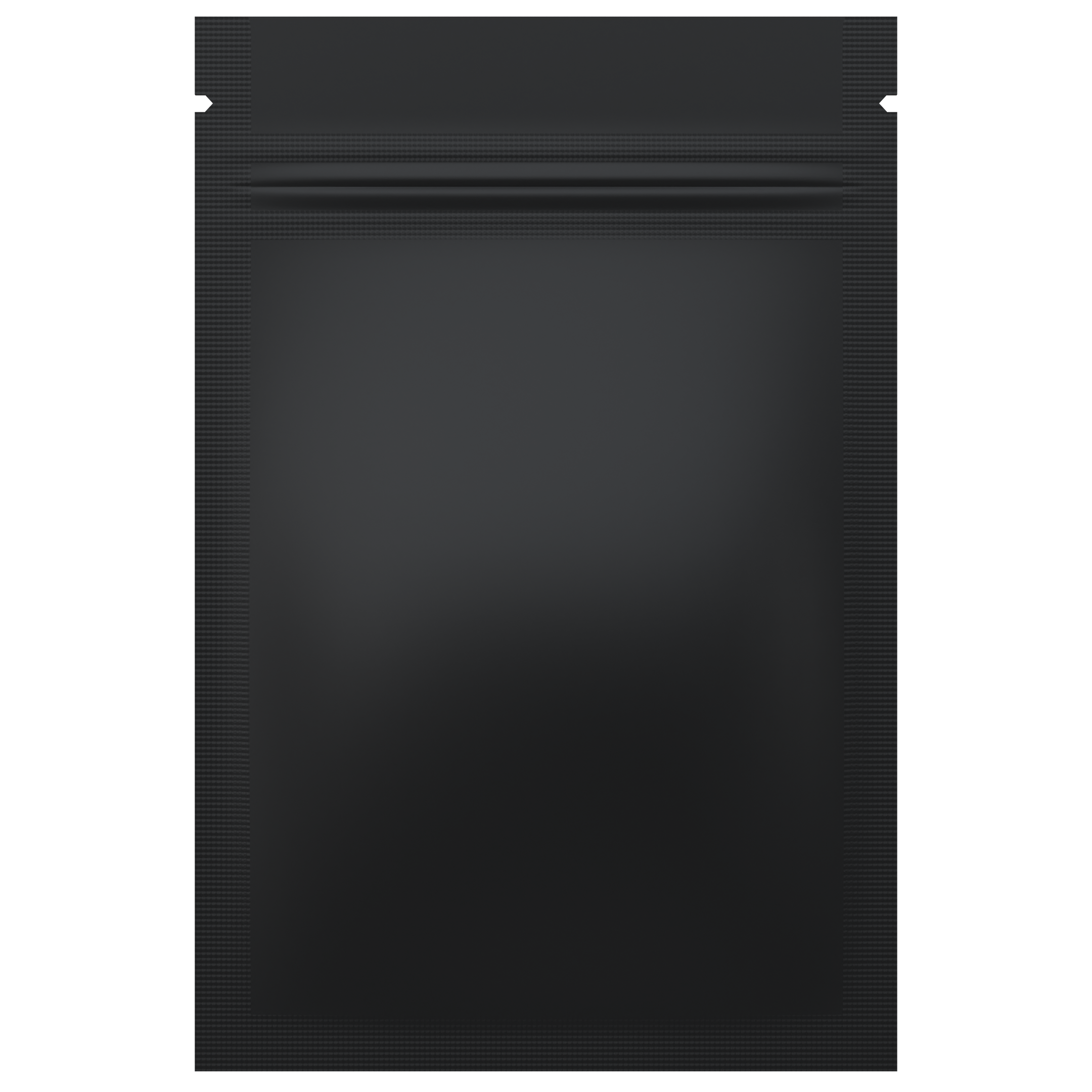 Matte Black Opaque Dragon Chewer 1 gram one g smell proof mylar bags by HIGHLOCK. Best thick wholesale bulk dispensary custom child resistant packaging 420 barrier bags tamper evident resealable large food storage heat sealable 3 x 4.5