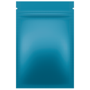 Matte Blue Opaque Dragon Chewer 1 gram one g smell proof mylar bags by HIGHLOCK. Best thick wholesale bulk dispensary custom child resistant packaging 420 barrier bags tamper evident resealable large food storage baggies 3 x 4.5