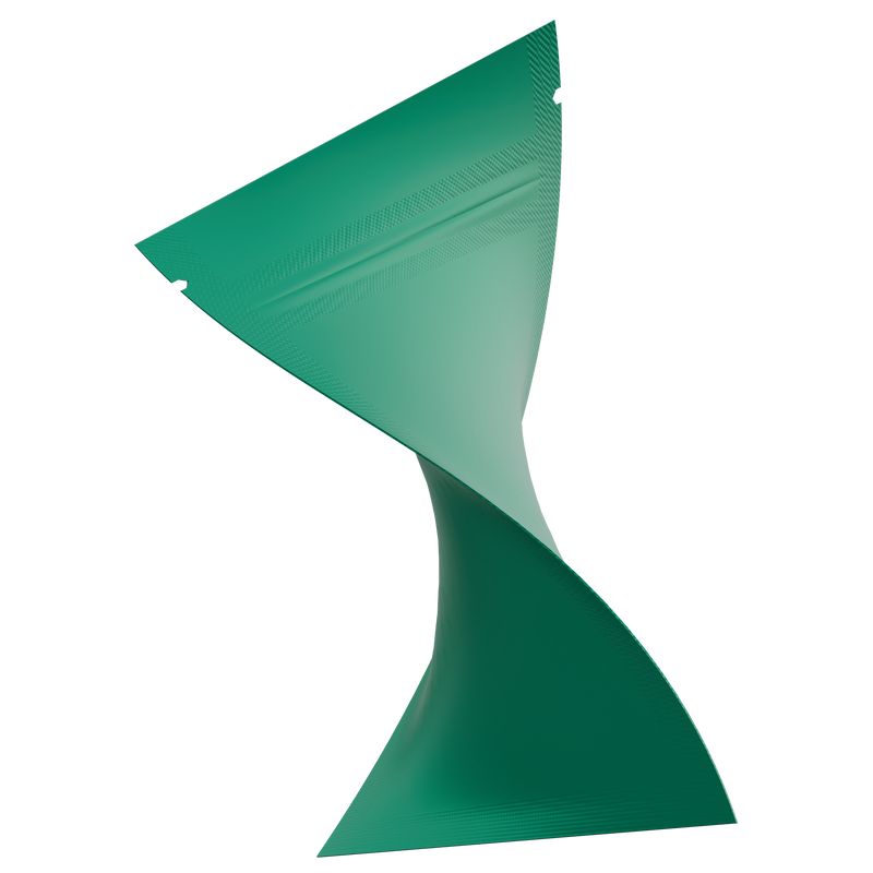 Matte Mint Green Opaque Dragon 1 gram one g smell proof mylar bags by HIGHLOCK. Best thick wholesale bulk dispensary custom child resistant packaging 420 barrier bags tamper evident resealable large food storage near me nearby 3 x 4.5 small 100 pack
