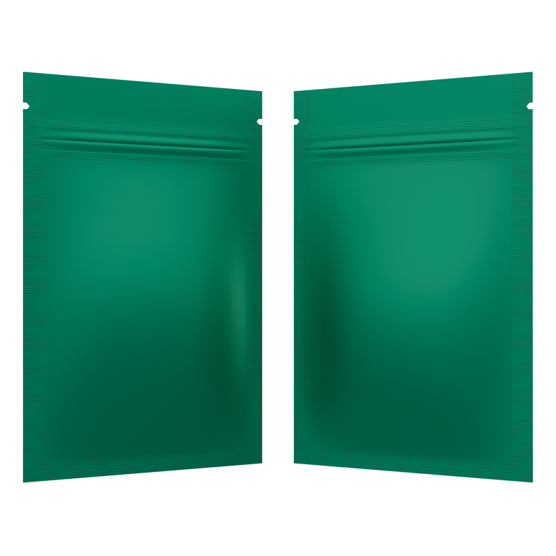 Matte Mint Green Opaque Dragon 1 gram one g smell proof mylar bags by HIGHLOCK. Best thick wholesale bulk dispensary custom child resistant packaging 420 barrier bags tamper evident resealable large food storage near me nearby 3 x 4.5 small