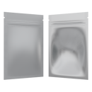 Matte White Vista Clear Translucent Transparent Dragon 1 gram one g smell proof mylar bags by HIGHLOCK. Best thick wholesale bulk dispensary custom child resistant packaging 420 barrier bags tamper evident resealable large food storage near me nearby 3 x 4.5 small