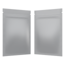 Matte White Opaque Dragon Chewer 1 gram one g smell proof mylar bags by HIGHLOCK. Best thick wholesale bulk dispensary custom child resistant packaging 420 barrier bags tamper evident resealable large food storage 3 x 4.5 pouch gusset usa cheap small 100 pack