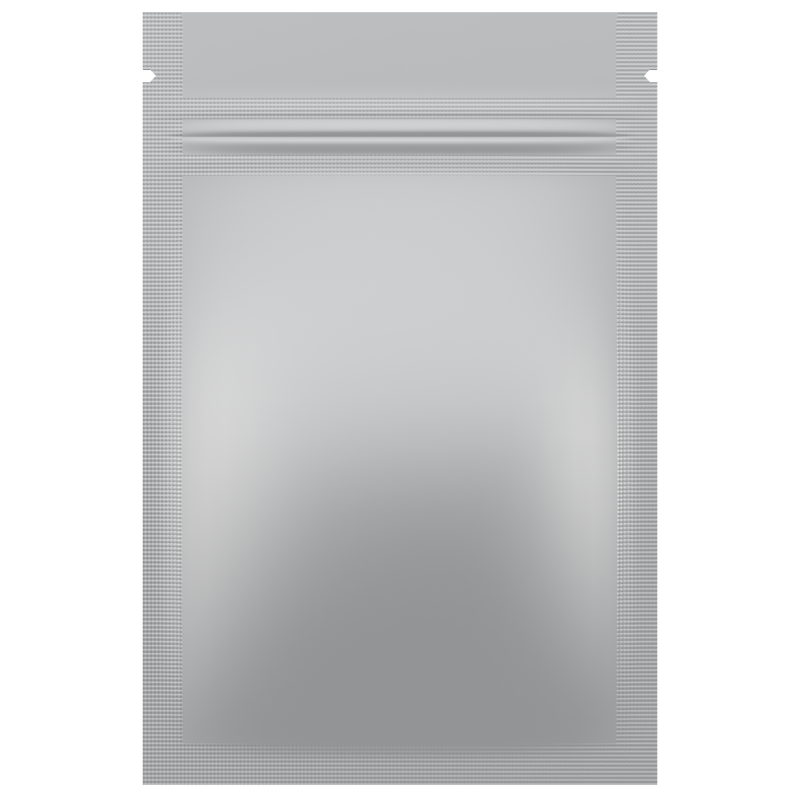 Matte White Opaque Dragon Chewer 1 gram one g smell proof mylar bags by HIGHLOCK. Best thick wholesale bulk dispensary custom child resistant packaging 420 barrier bags tamper evident resealable large food storage baggies 3 x 4.5