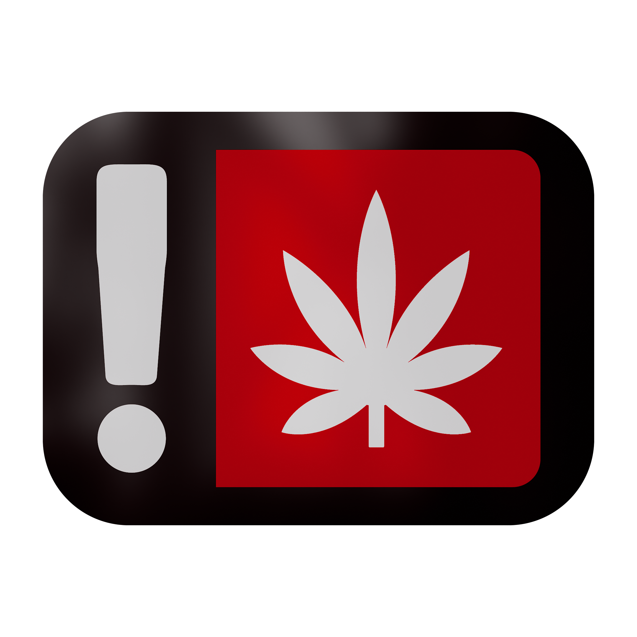 Oregon Red OLCC THC Universal Marijuana Warning Symbol (1,000 qty.) - Dragon Chewer
