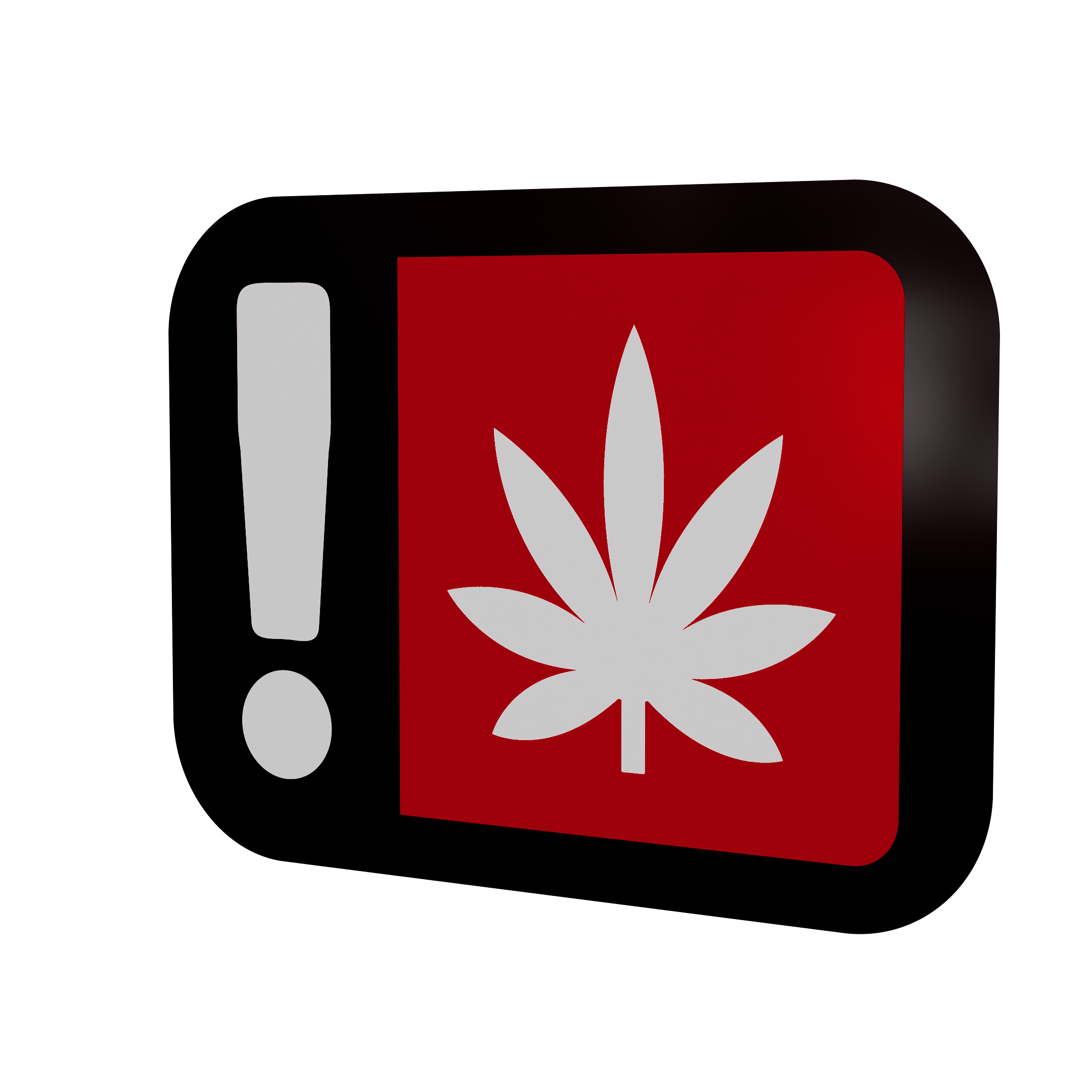 Oregon Red OLCC THC Universal Marijuana Warning Symbol (1,000 qty.) - Dragon Chewer