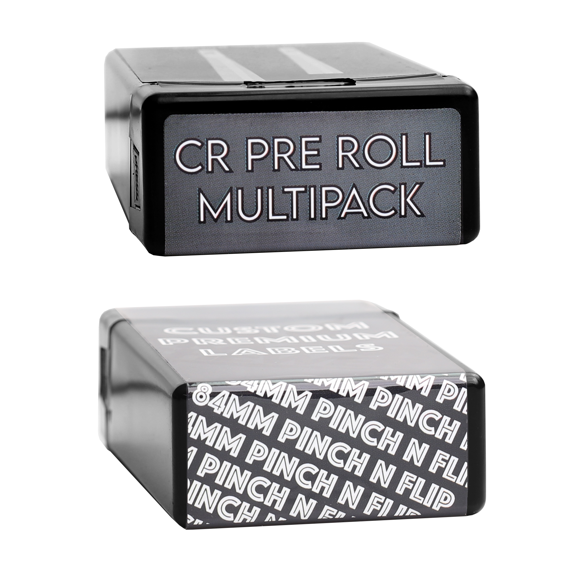 84MM Pinch N Flip Pre Roll Box Full Wrap Custom Labels (2,500 qty.) - USA MADE - Dragon Chewer
