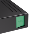 Press N Pull CR Box Container - The 109 - Black & Green. 109mm (200 qty.) - Dragon Chewer