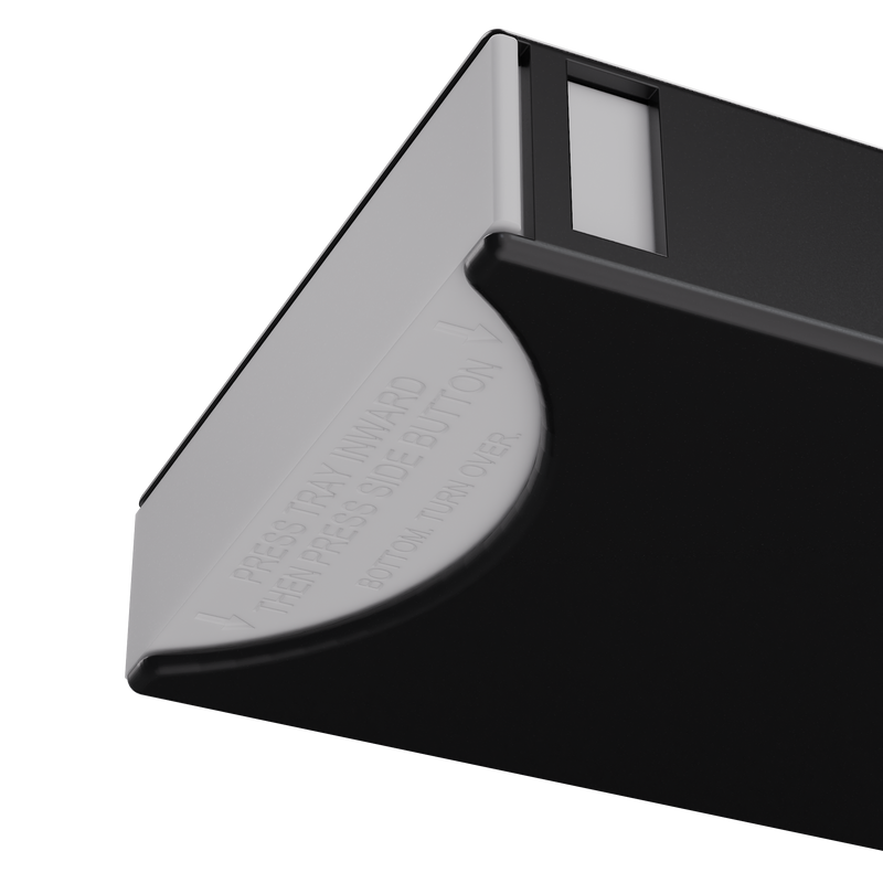 Press N Pull CR Box Container - The 109 - Black & White. 109mm (200 qty.)