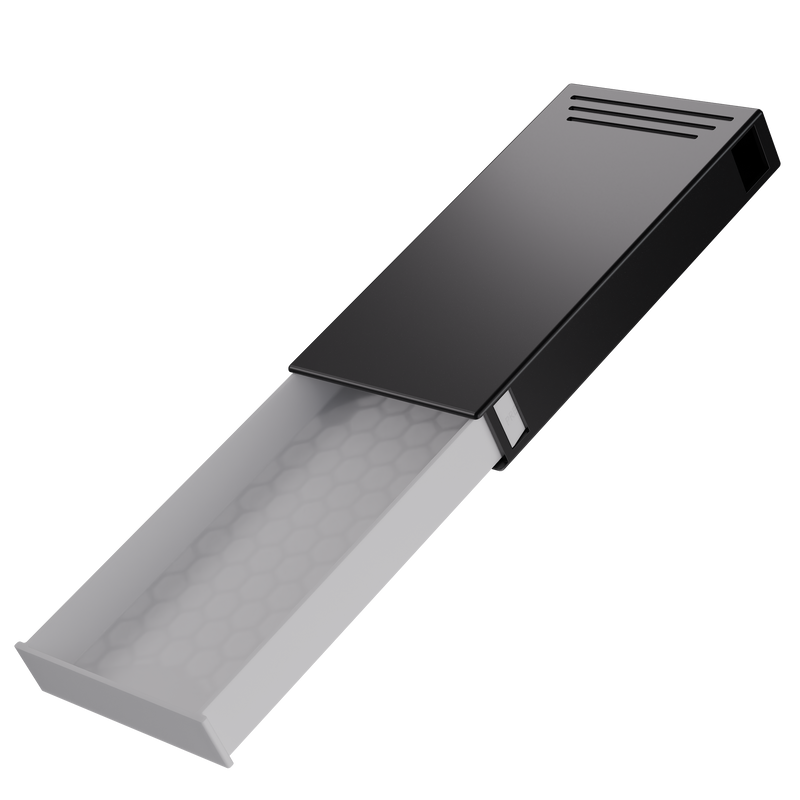 Press N Pull CR Box Container - The 109 - Black & White. 109mm (200 qty.)