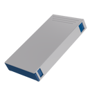 Press N Pull CR Box Container - The 109 - White & Blue. 109mm (200 qty.) - Dragon Chewer