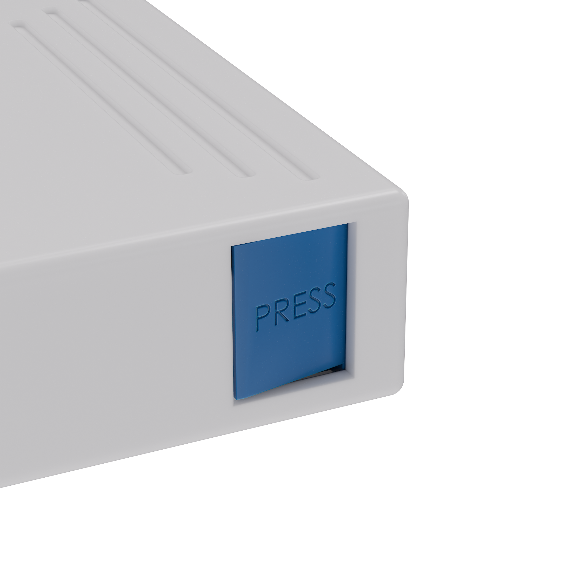 Press N Pull CR Box Container - The 109 - White & Blue. 109mm (200 qty.) - Dragon Chewer