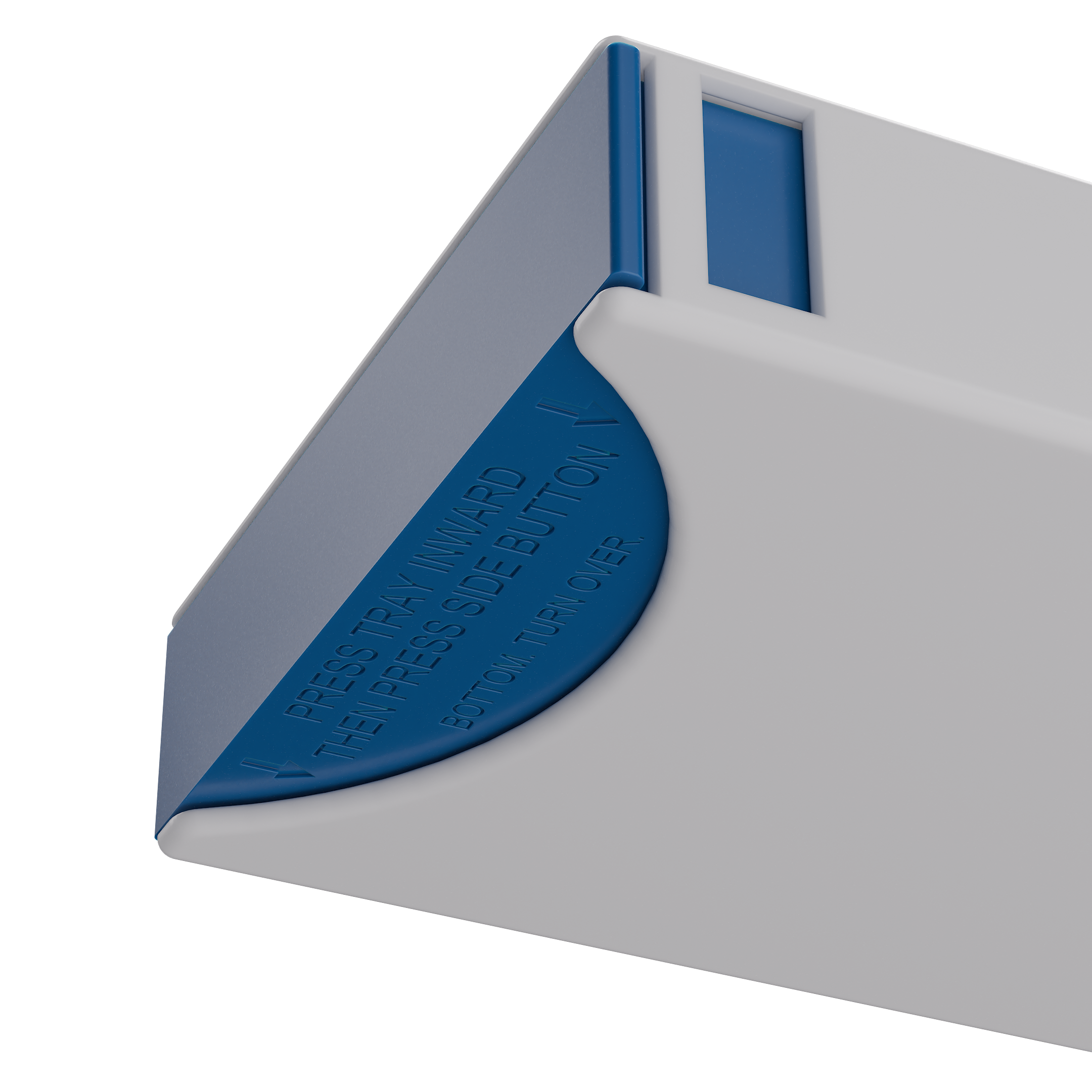 Press N Pull CR Box Container - The 109 - White & Blue. 109mm (200 qty.) - Dragon Chewer