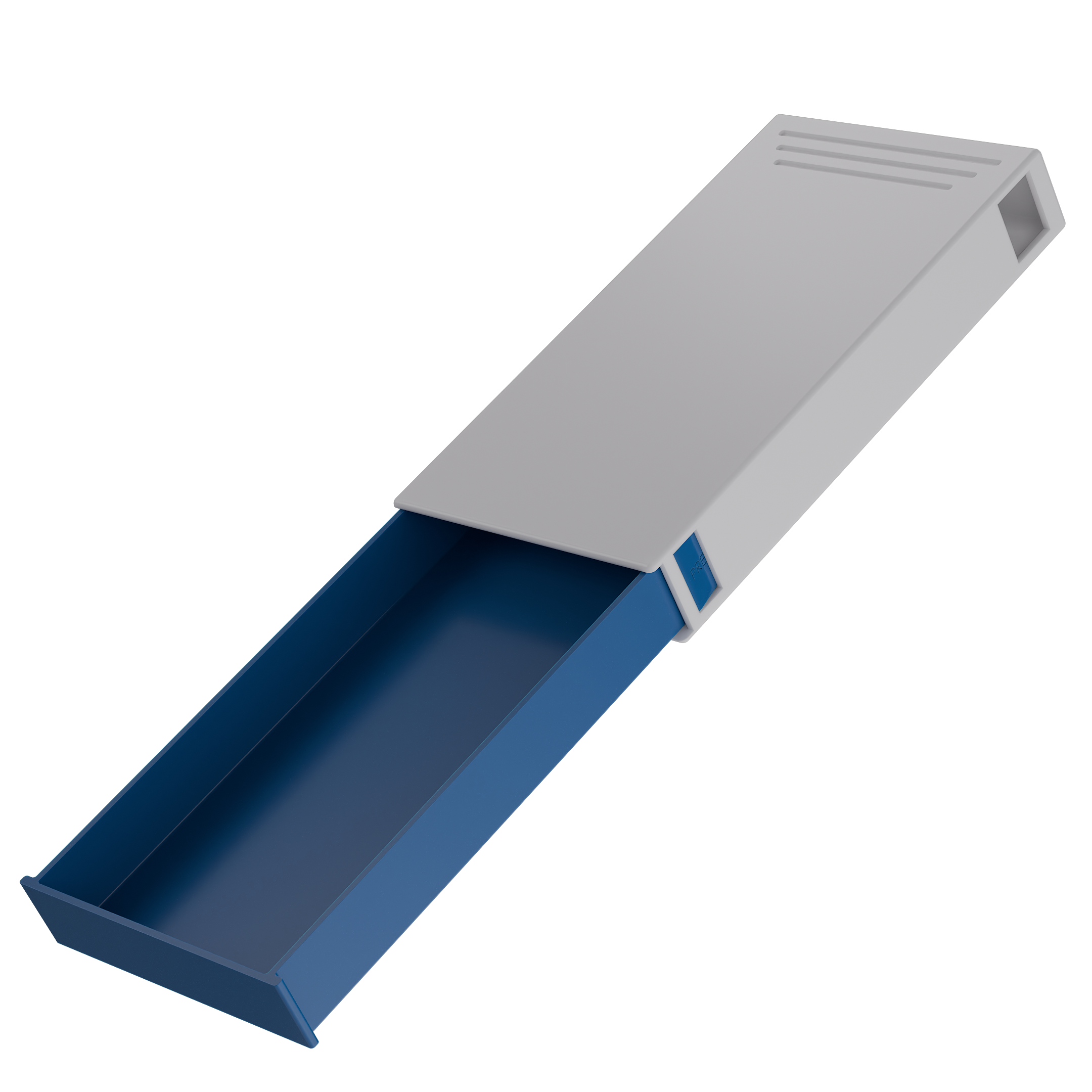 Press N Pull CR Box Container - The 109 - White & Blue. 109mm (200 qty.) - Dragon Chewer