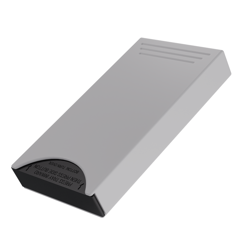 Press N Pull CR Box Container - The 109 - White & Black. 109mm (200 qty.)