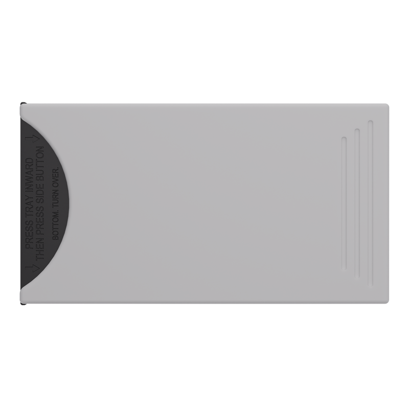 Press N Pull CR Box Container - The 109 - White & Black. 109mm (200 qty.)