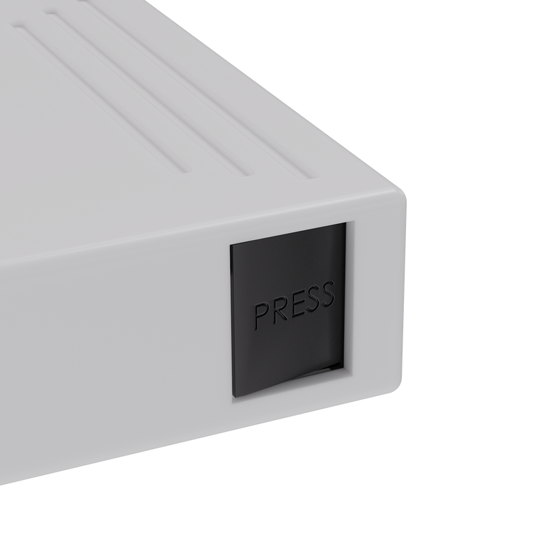 Press N Pull CR Box Container - The 109 - White & Black. 109mm (200 qty.)