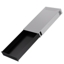 Press N Pull CR Box Container - The 109 - White & Black. 109mm (200 qty.) - Dragon Chewer