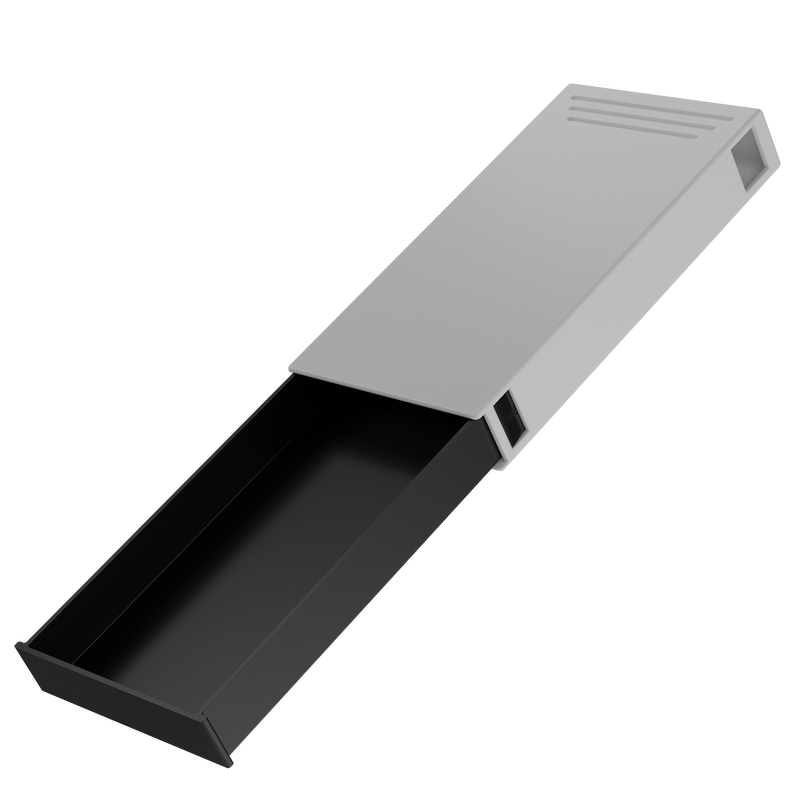 Press N Pull CR Box Container - The 109 - White & Black. 109mm (200 qty.)