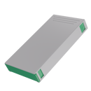 Press N Pull CR Box Container - The 109 - White & Green. 109mm (200 qty.) - Dragon Chewer