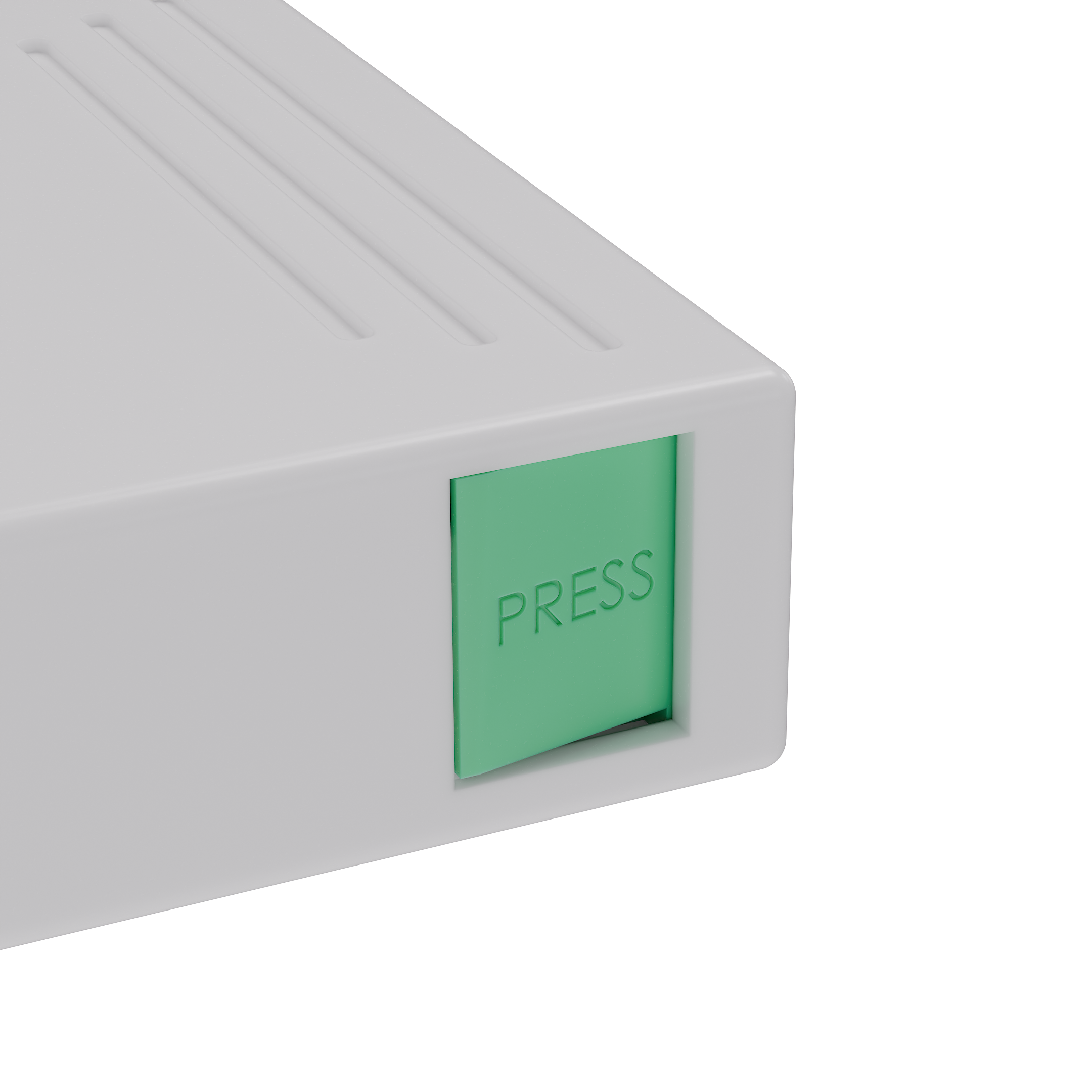 Press N Pull CR Box Container - The 109 - White & Green. 109mm (200 qty.) - Dragon Chewer