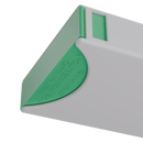 Press N Pull CR Box Container - The 109 - White & Green. 109mm (200 qty.) - Dragon Chewer