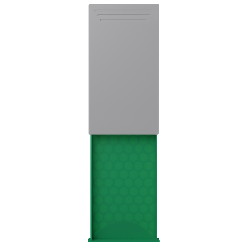 Press N Pull CR Box Container - The 109 - White & Green. 109mm (200 qty.)