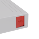 Press N Pull CR Box Container - The 109 - White & Red. 109mm (200 qty.) - Dragon Chewer