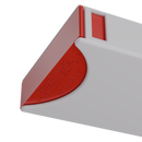 Press N Pull CR Box Container - The 109 - White & Red. 109mm (200 qty.) - Dragon Chewer