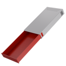 Press N Pull CR Box Container - The 109 - White & Red. 109mm (200 qty.) - Dragon Chewer