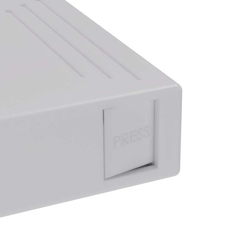 Press N Pull CR Box Container - The 109 - White & White. 109mm (200 qty.)