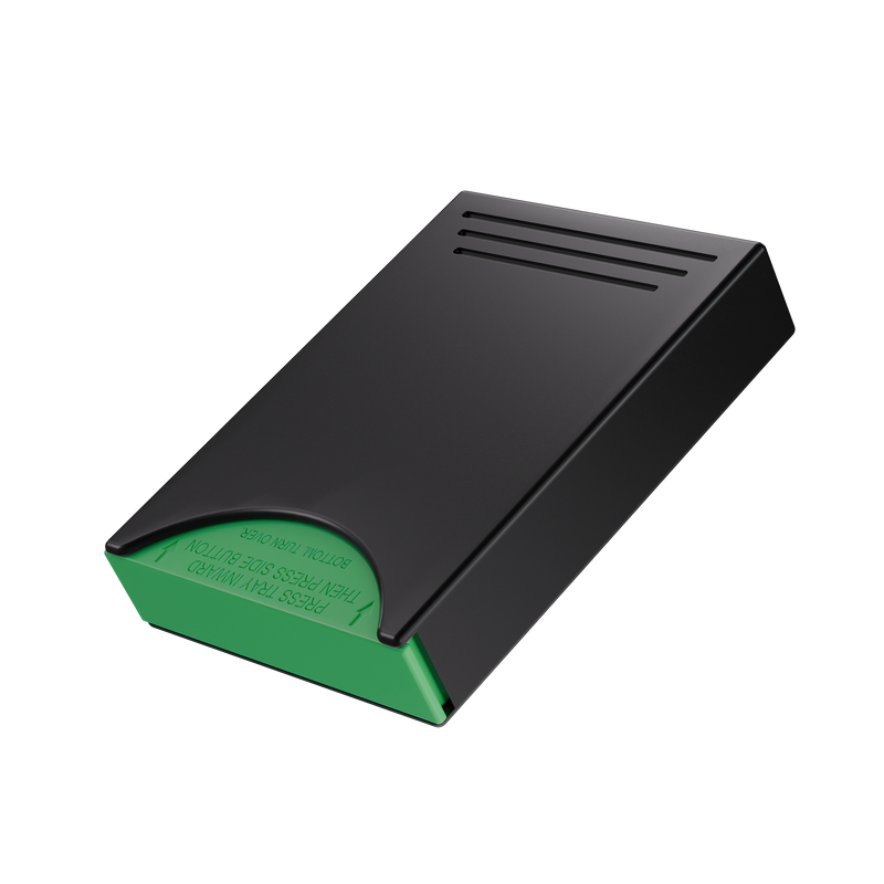 Press N Pull CR Box Container - The 81 - Black & Green. 81mm (224 qty.)