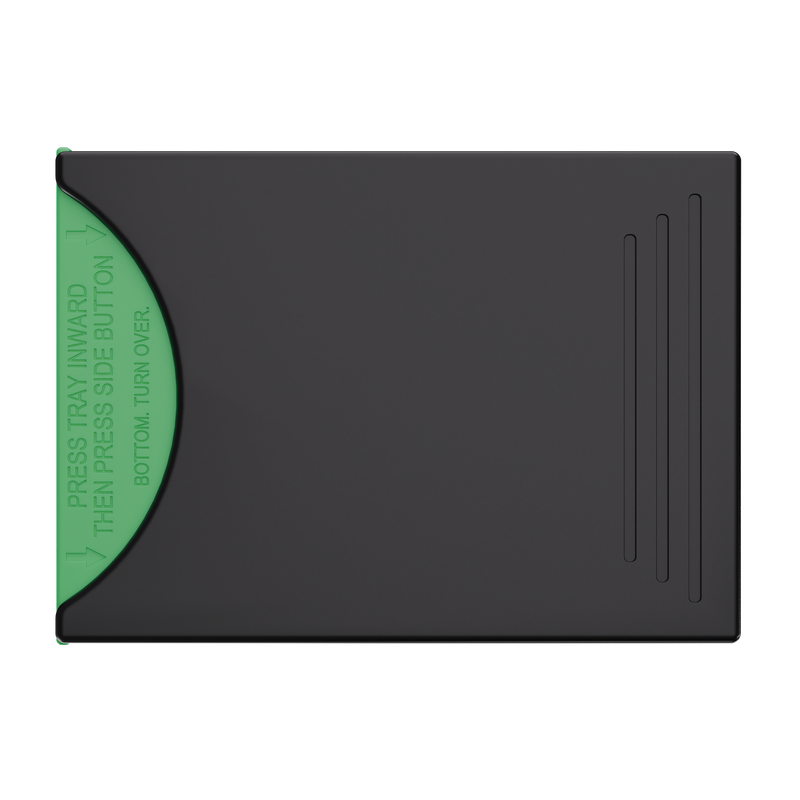 Press N Pull CR Box Container - The 81 - Black & Green. 81mm (224 qty.)
