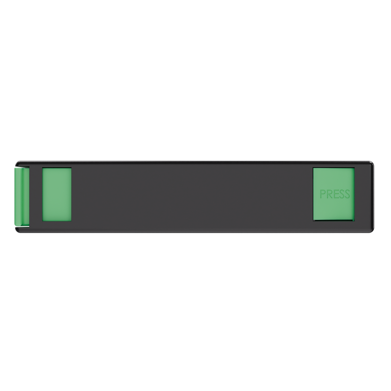 Press N Pull CR Box Container - The 81 - Black & Green. 81mm (224 qty.)