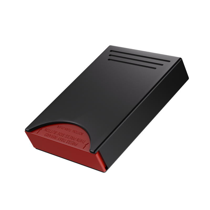 Press N Pull CR Box Container - The 81 - Black & Red. 81mm (224 qty.) - Dragon Chewer