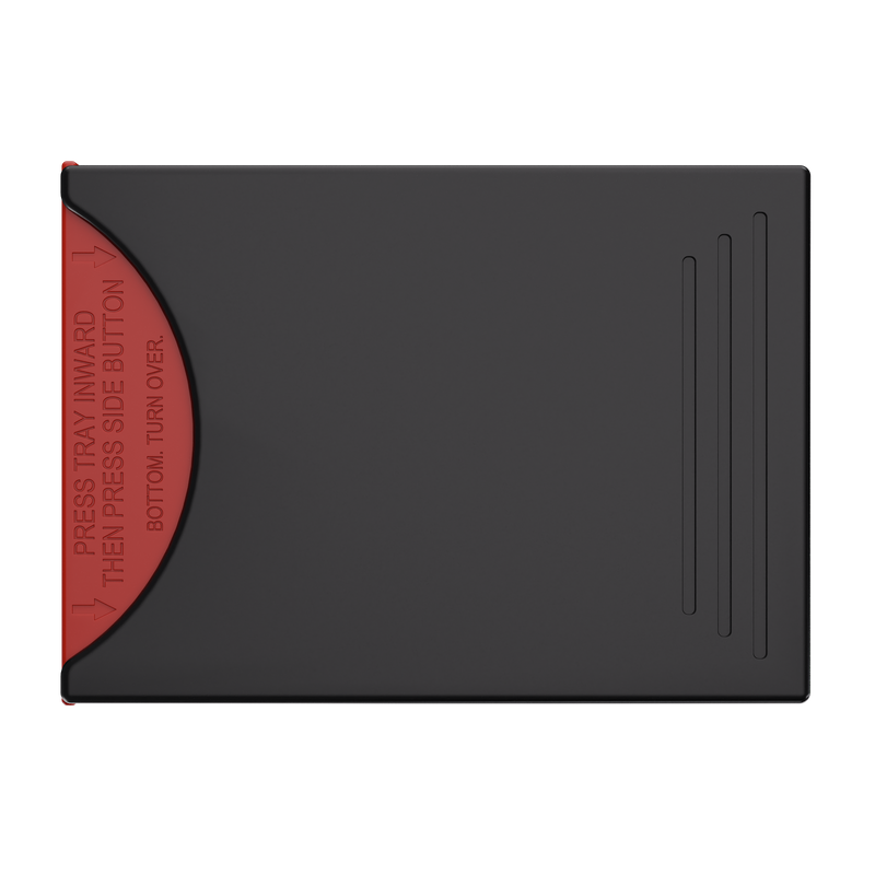 Press N Pull CR Box Container - The 81 - Black & Red. 81mm (224 qty.) - Dragon Chewer