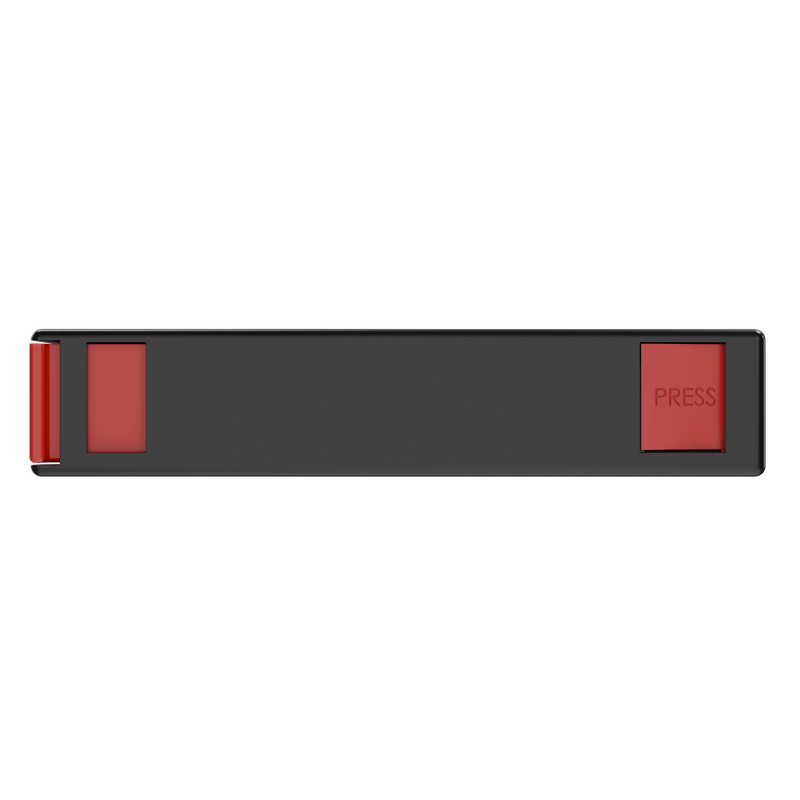 Press N Pull CR Box Container - The 81 - Black & Red. 81mm (224 qty.) - Dragon Chewer