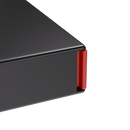 Press N Pull CR Box Container - The 81 - Black & Red. 81mm (224 qty.) - Dragon Chewer