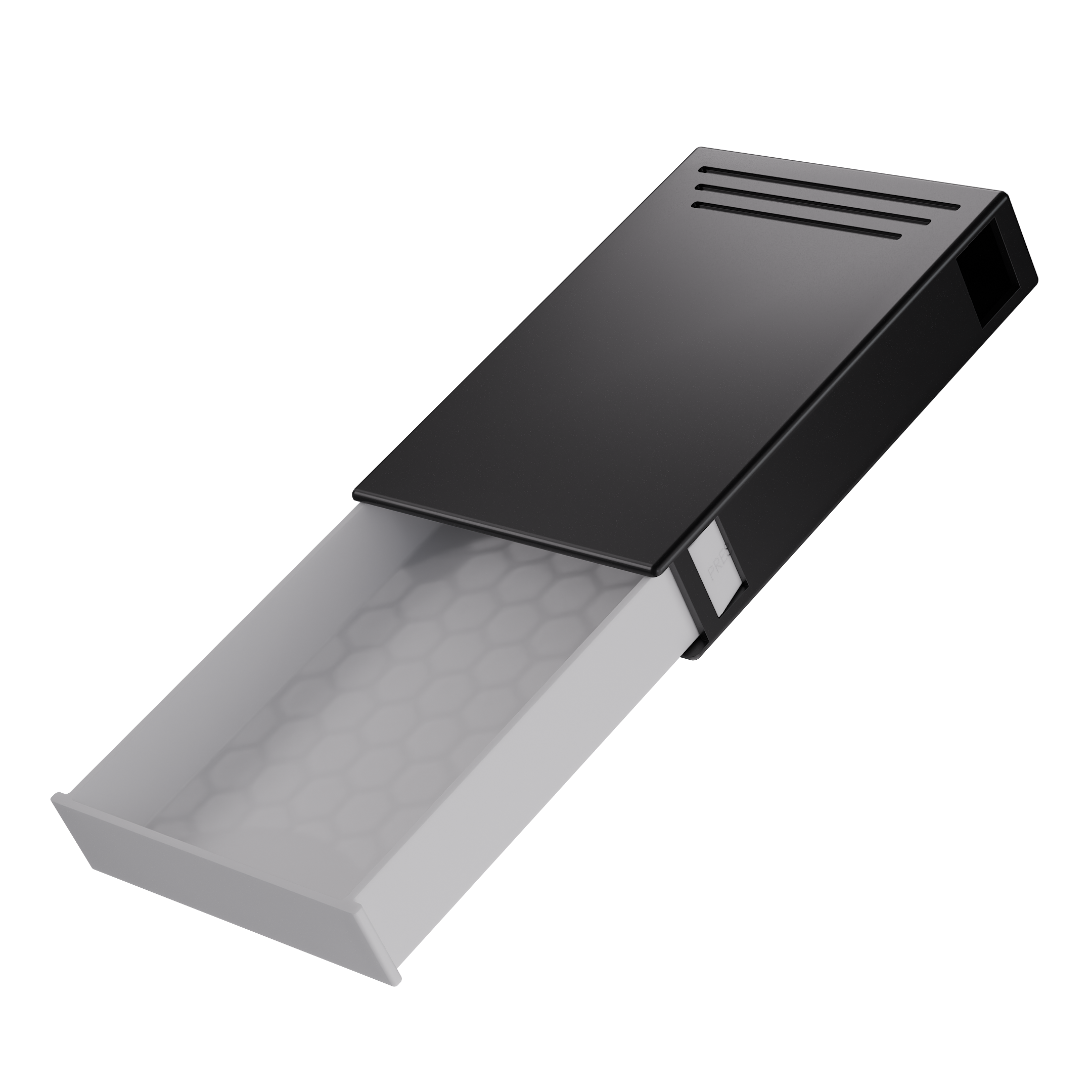 Press N Pull CR Box Container - The 81 - Black & White. 81mm (224 qty.) - Dragon Chewer