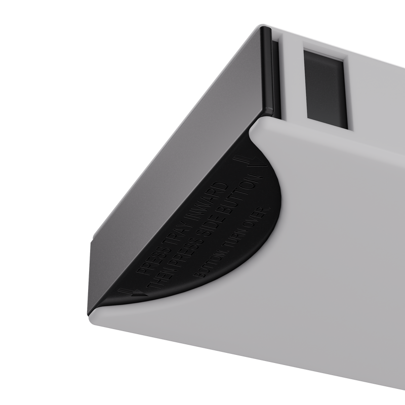 Press N Pull CR Pre Roll Slider Box Container - The 81 - White & Black. 81mm (224 qty.)