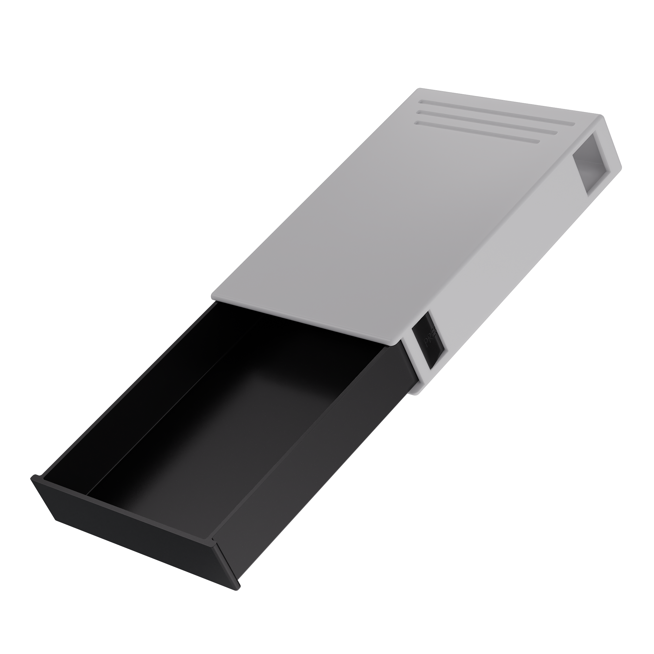 Press N Pull CR Pre Roll Slider Box Container - The 81 - White & Black. 81mm (224 qty.) - Dragon Chewer