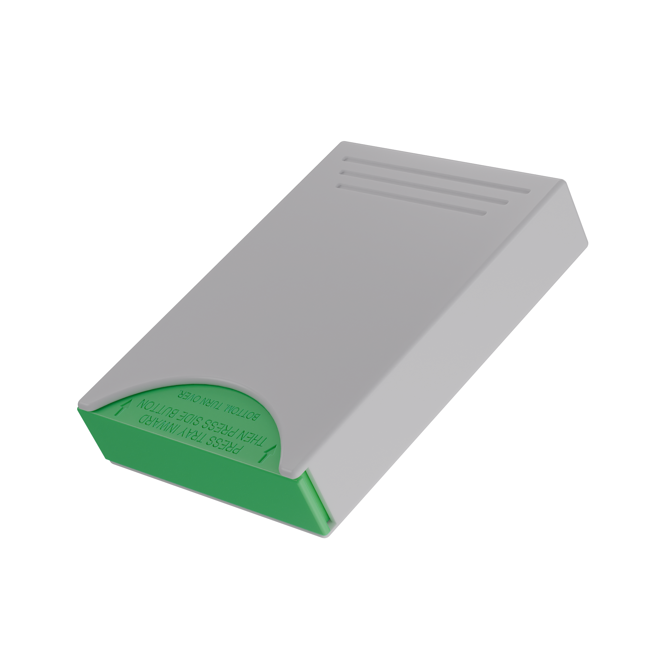Press N Pull CR Pre Roll Slider Box Container - The 81 - White & Green. 81mm (224 qty.) - Dragon Chewer