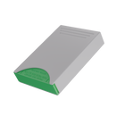 Press N Pull CR Pre Roll Slider Box Container - The 81 - White & Green. 81mm (224 qty.) - Dragon Chewer