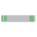 Press N Pull CR Pre Roll Slider Box Container - The 81 - White & Green. 81mm (224 qty.) - Dragon Chewer