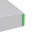 Press N Pull CR Pre Roll Slider Box Container - The 81 - White & Green. 81mm (224 qty.) - Dragon Chewer